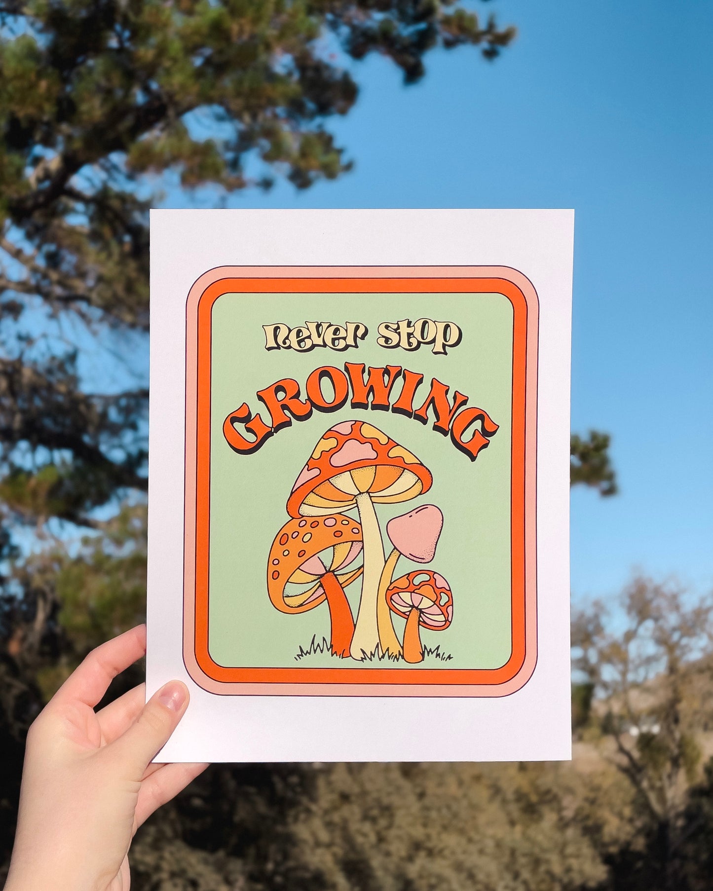 Never Stop Growing 8.5x11 Art Print