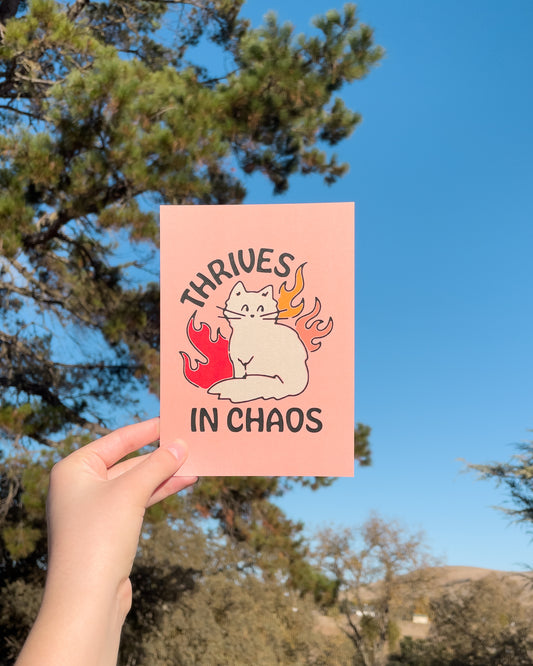 Thrives In Chaos 5x7 Art Print