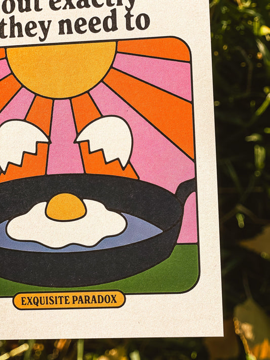 Sunny Side Up 5x7 Art Print - Exquisite Paradox
