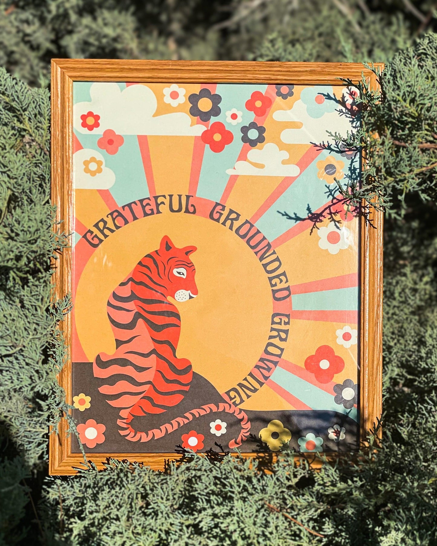 Grateful Tiger 11x14 Art Print - Exquisite Paradox