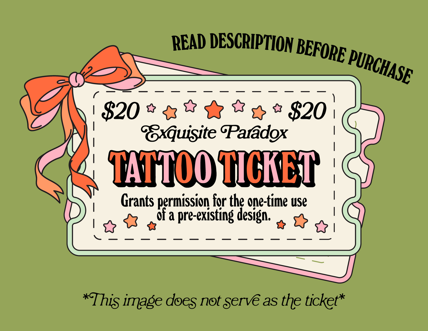Tattoo Ticket