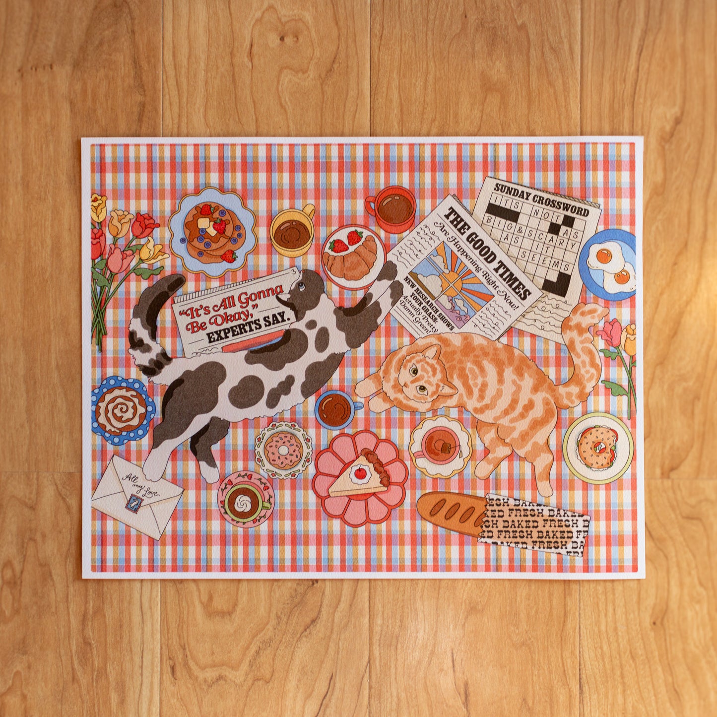 Cats At Breakfast