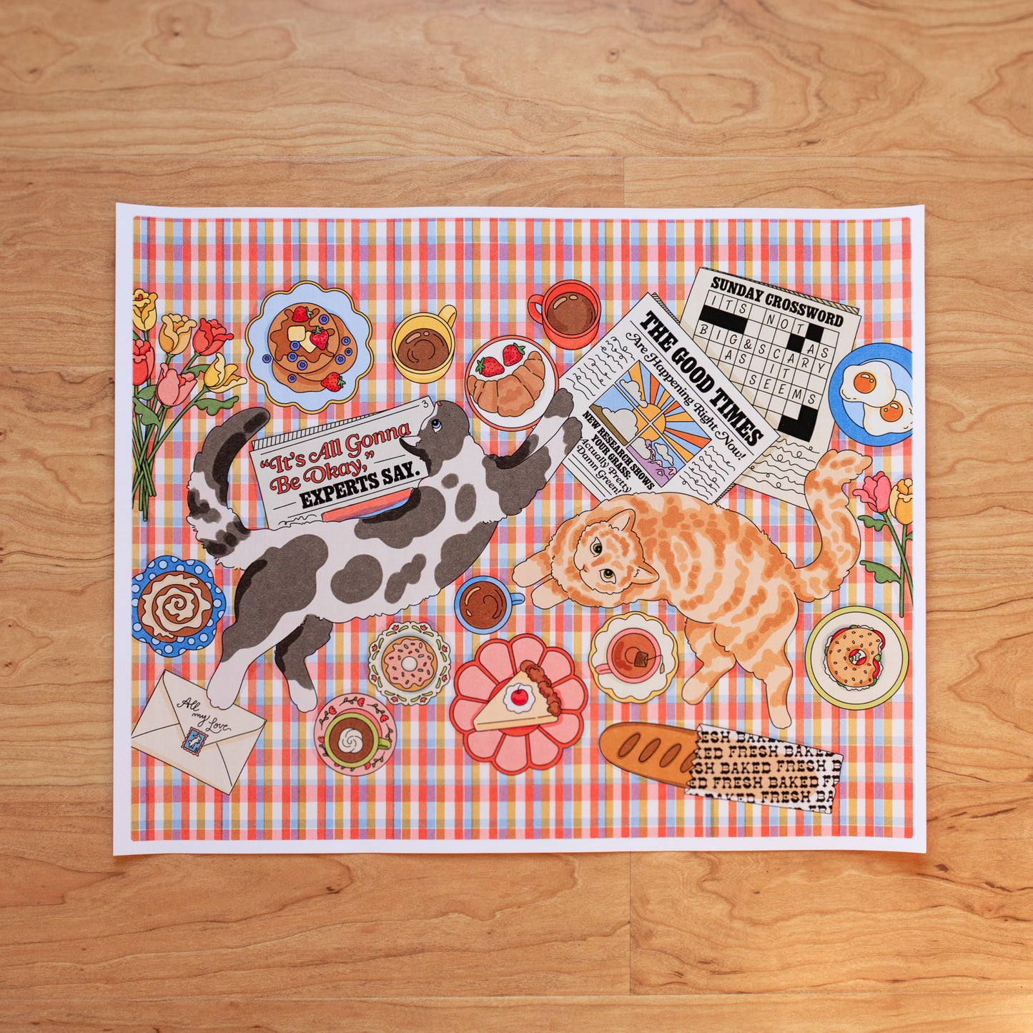 Cats At Breakfast