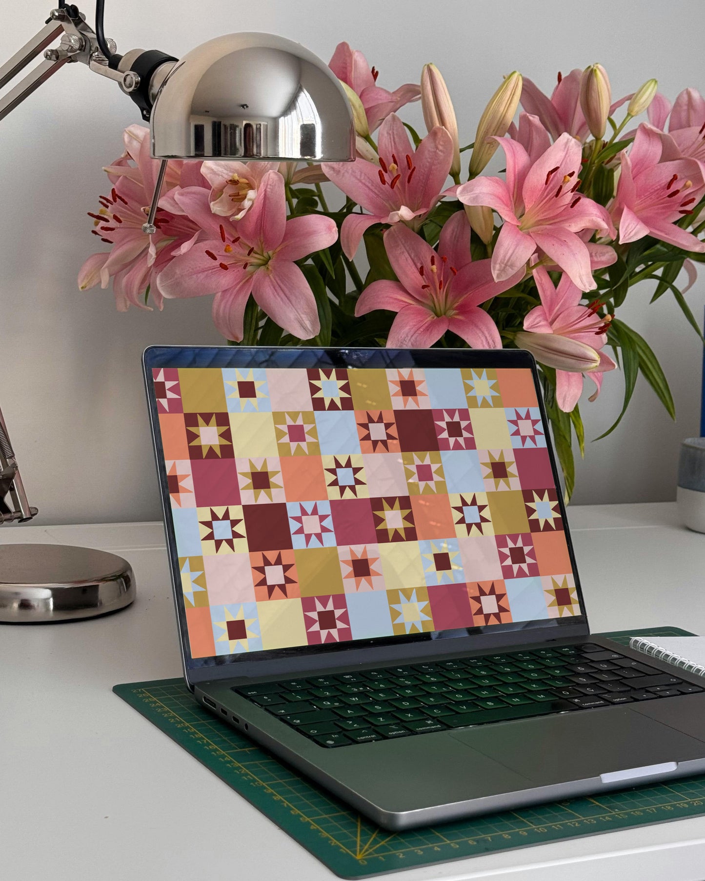 cozy patchwork desktop wallpaper