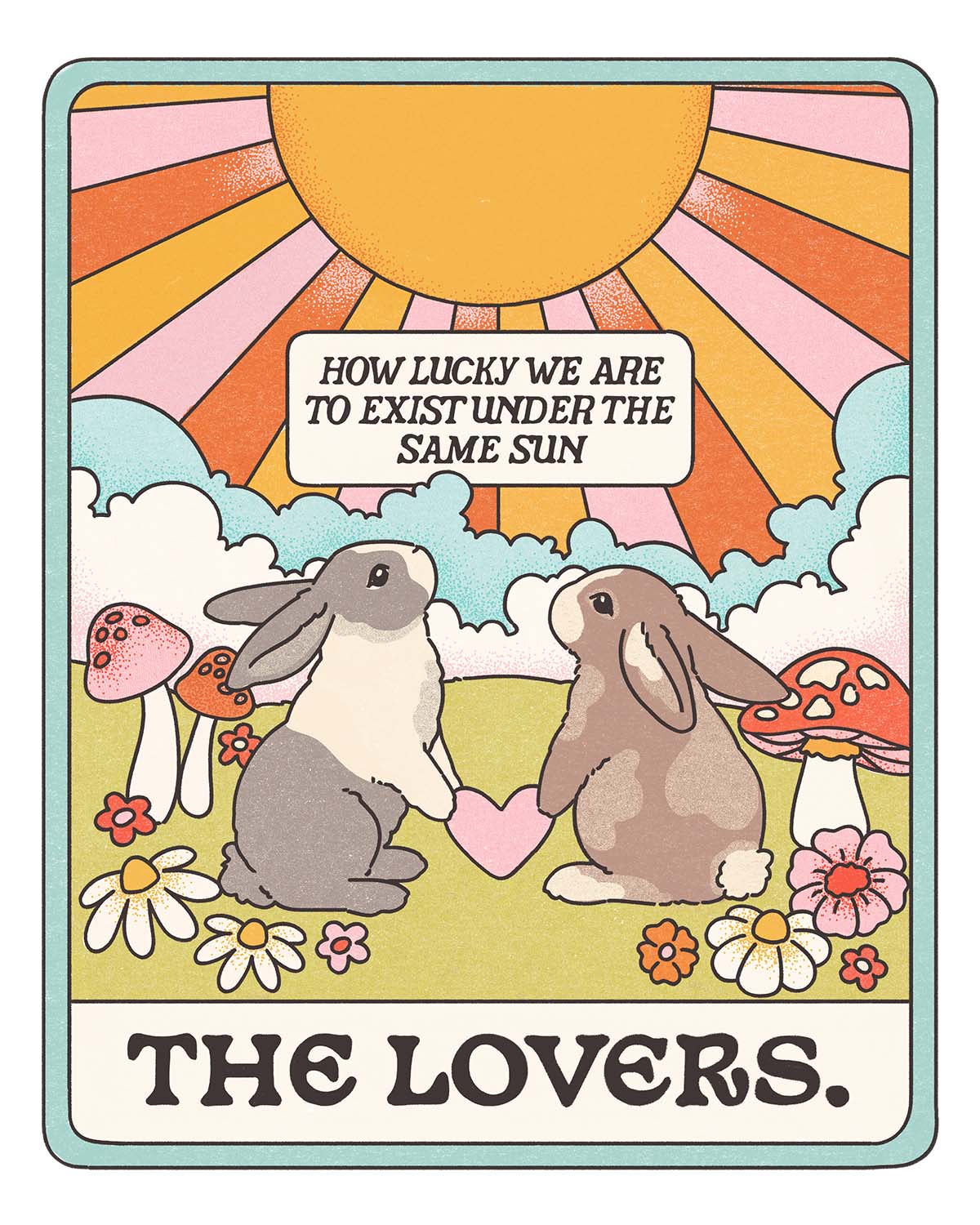 the lovers card 11"x14" art print